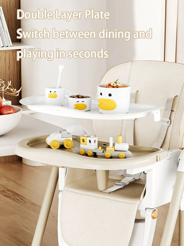 Baby Feeding Table Chair with Wheels