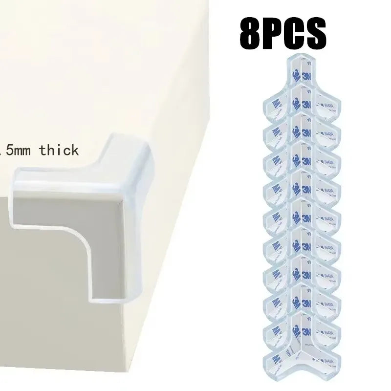 Transparent PVC Baby Protection Strip with Double-Sided Tape