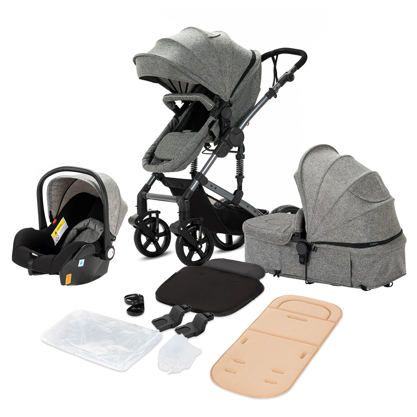 Baby Carriage 3 IN 1 Portable Travel Pram