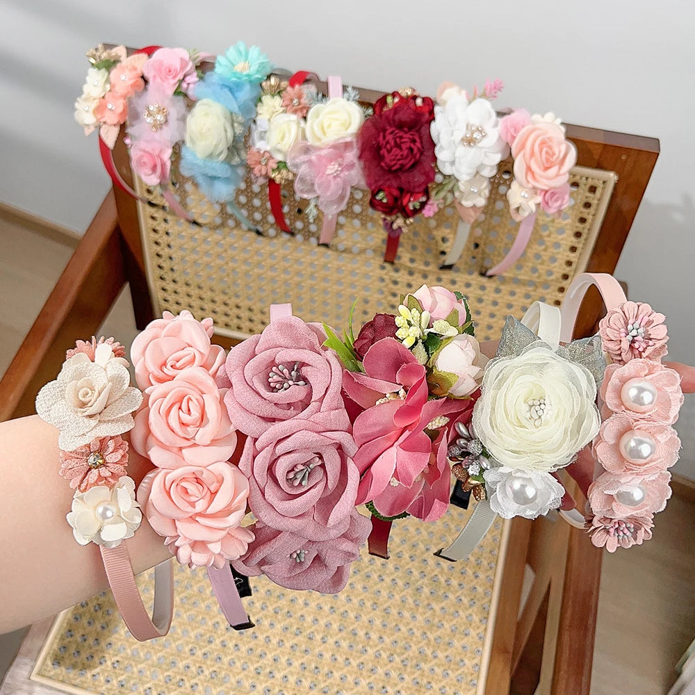 1pcs Hairband Artificial Flower Crown