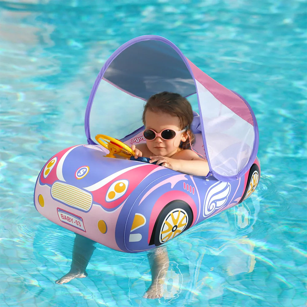 Baby Swimming Float With Canopy Inflatable