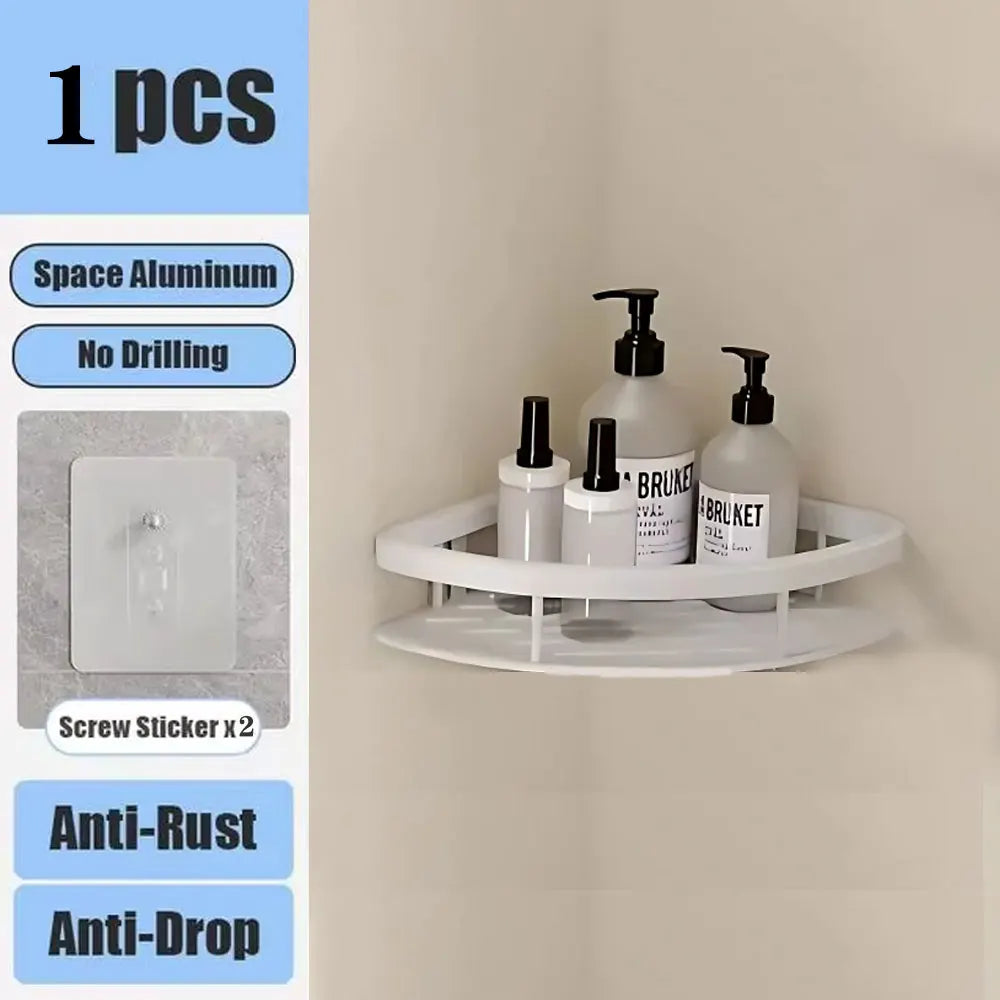 Bathroom Shelf No Drill Wall Mounted