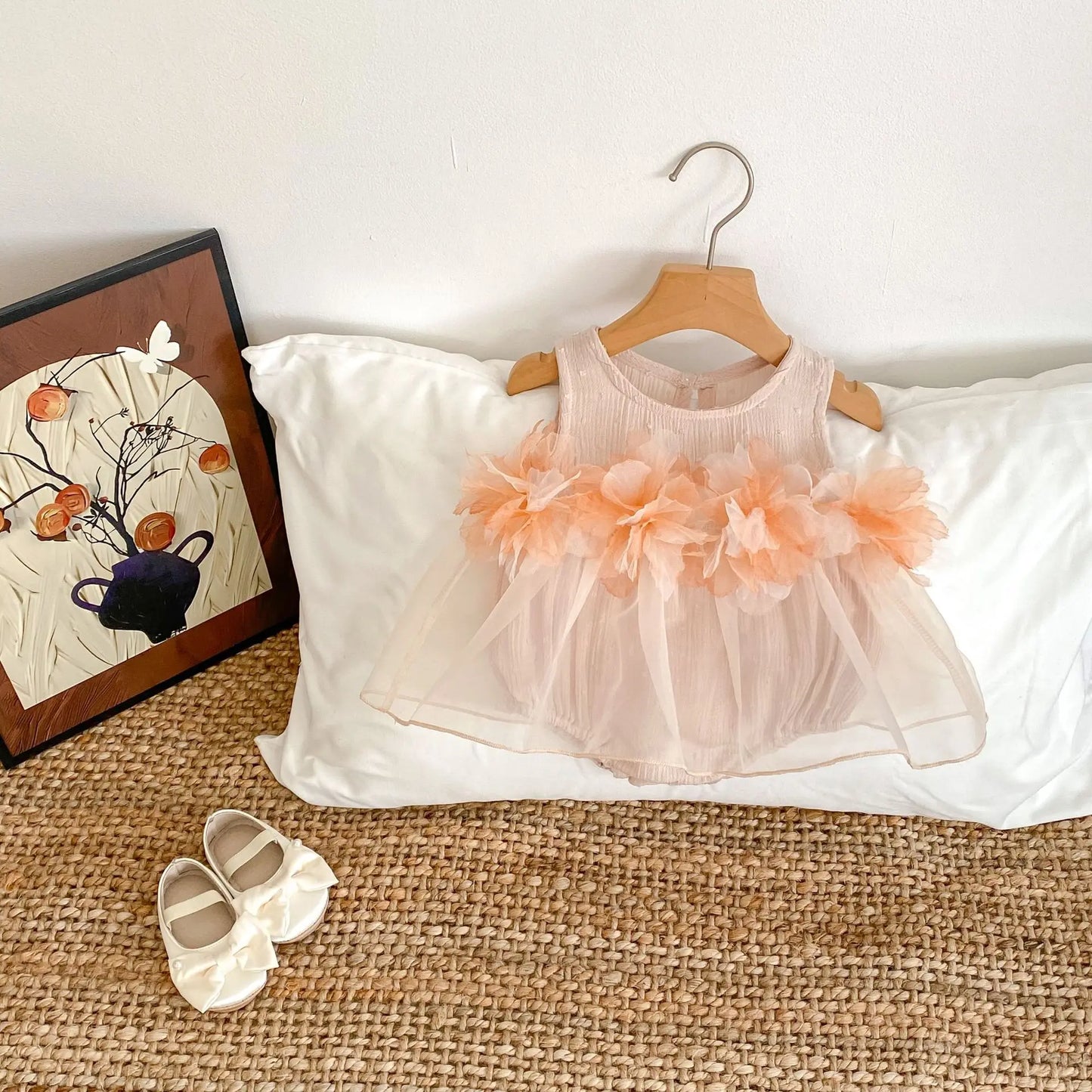 HoneyCherry Summer Clothing for Baby Girls Aged 0-2 Years Old.