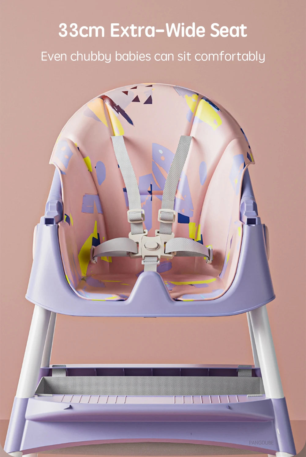 Foldable Baby High Chair Reclining