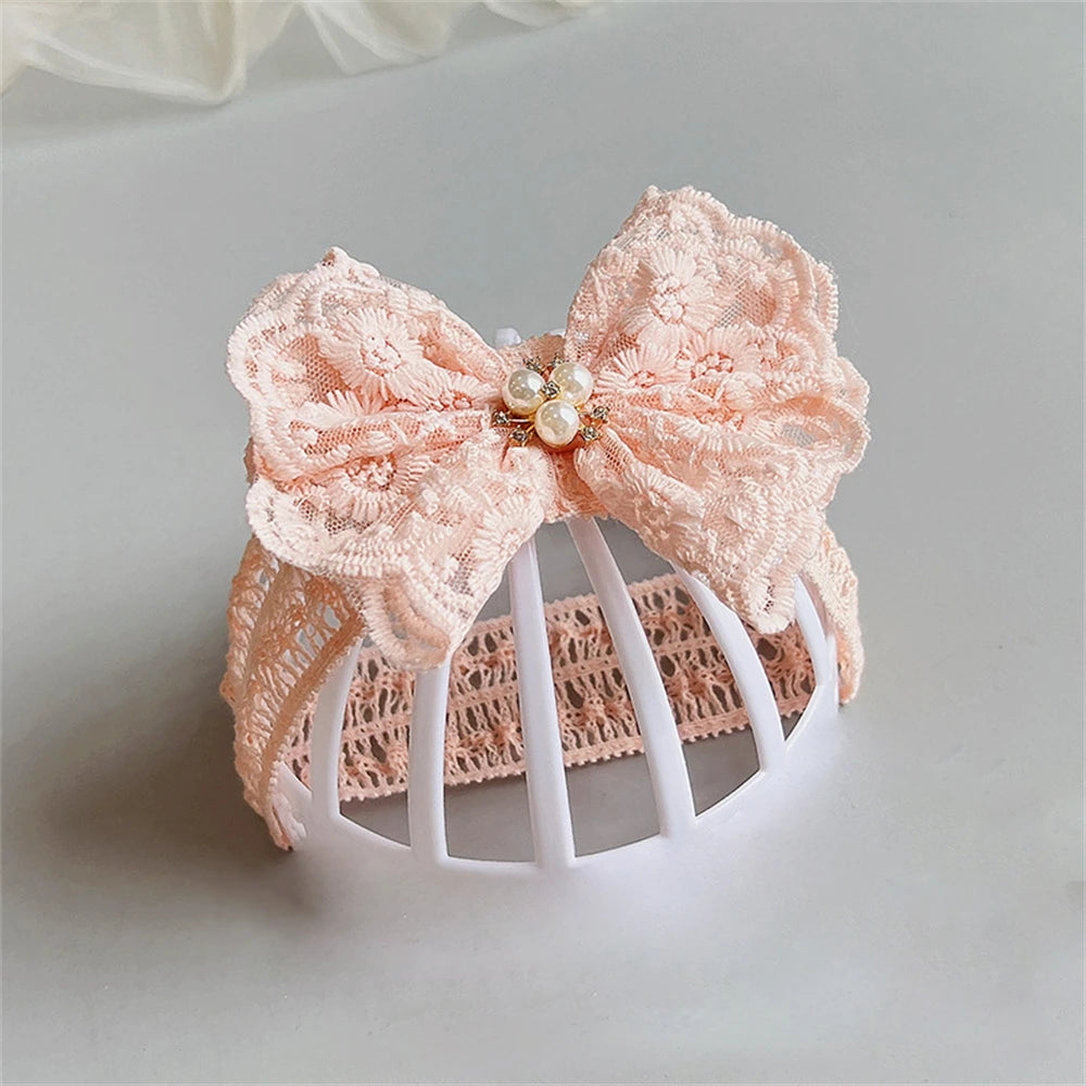 White Lace Baby Headband