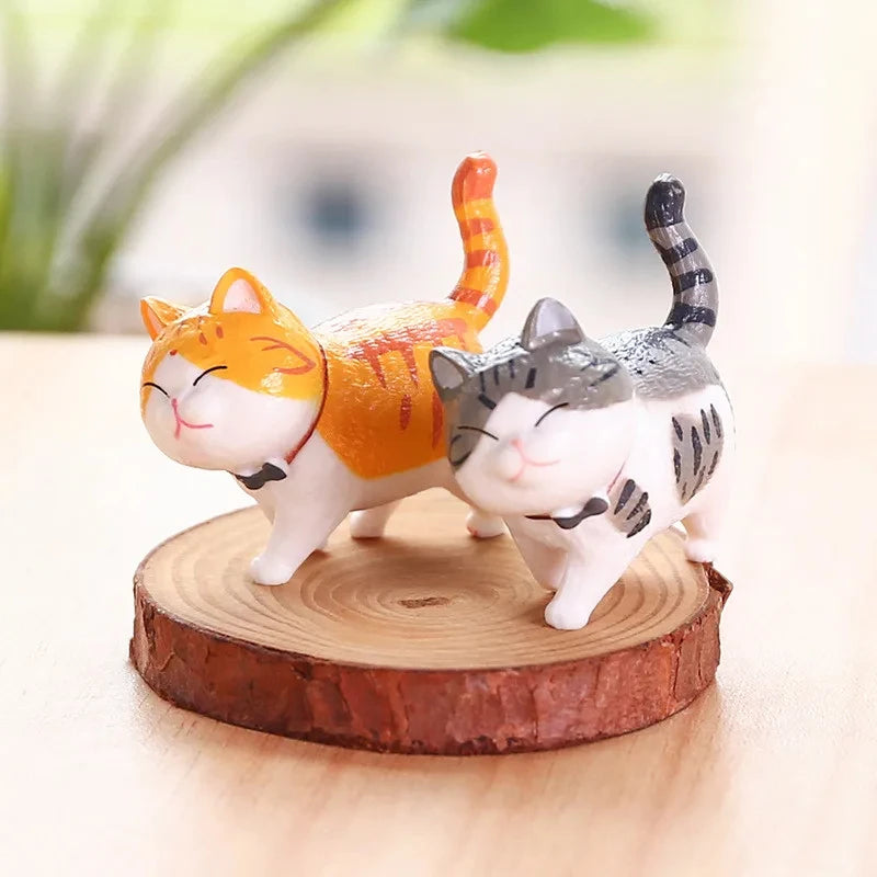 9pcs Cute Cat Ornaments