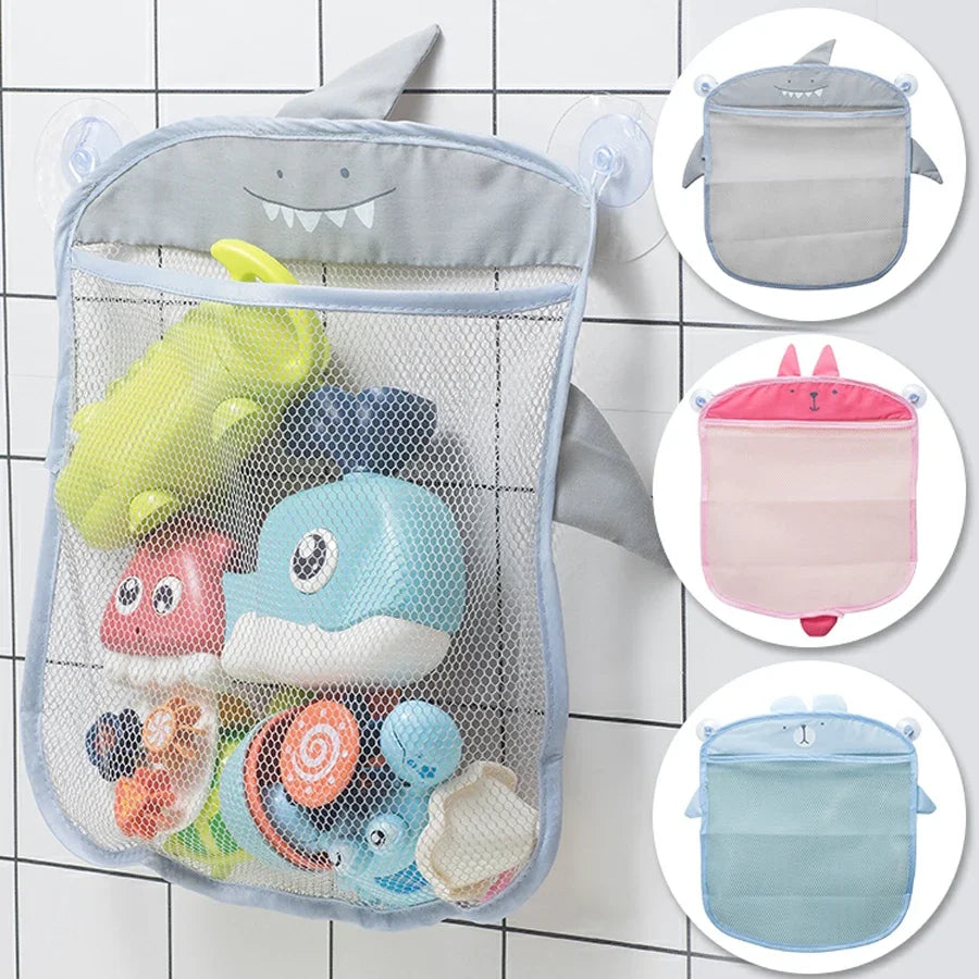 Baby Shower Bath Toys Storage Mesh with Strong Suction Cups