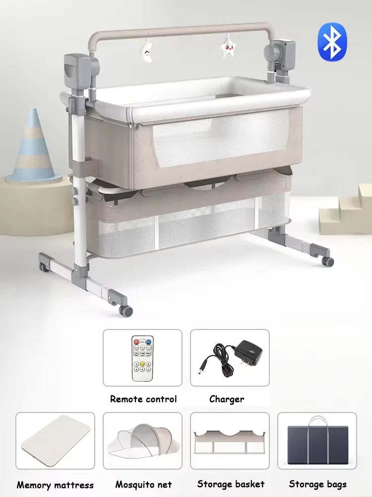 Baby Crib Cradle Newborn Movable