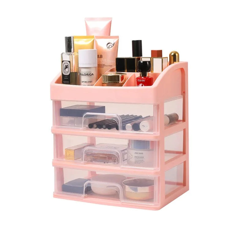 Skincare Desktop Storage Box with 3 Drawers