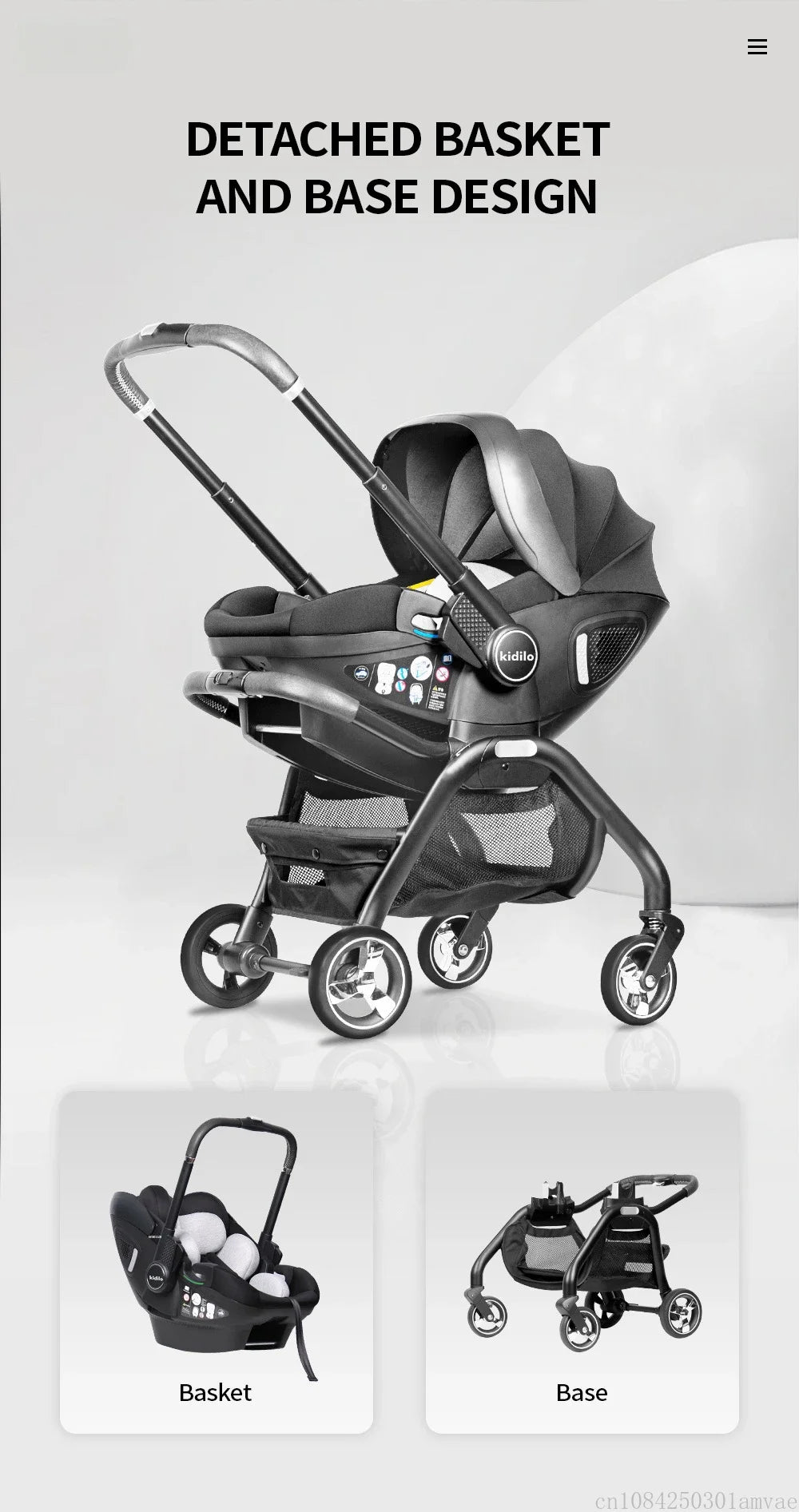 4 in 1Newborn Baby Stroller Multi-function Car Sea