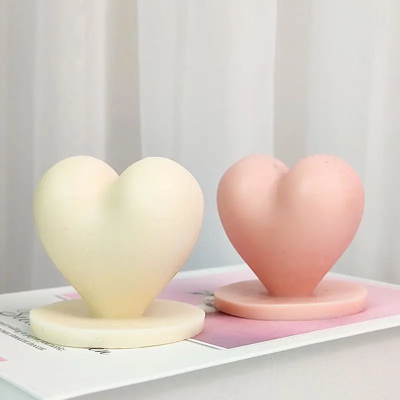 Silicone Candle Mold 3D Heart Aromatherapy