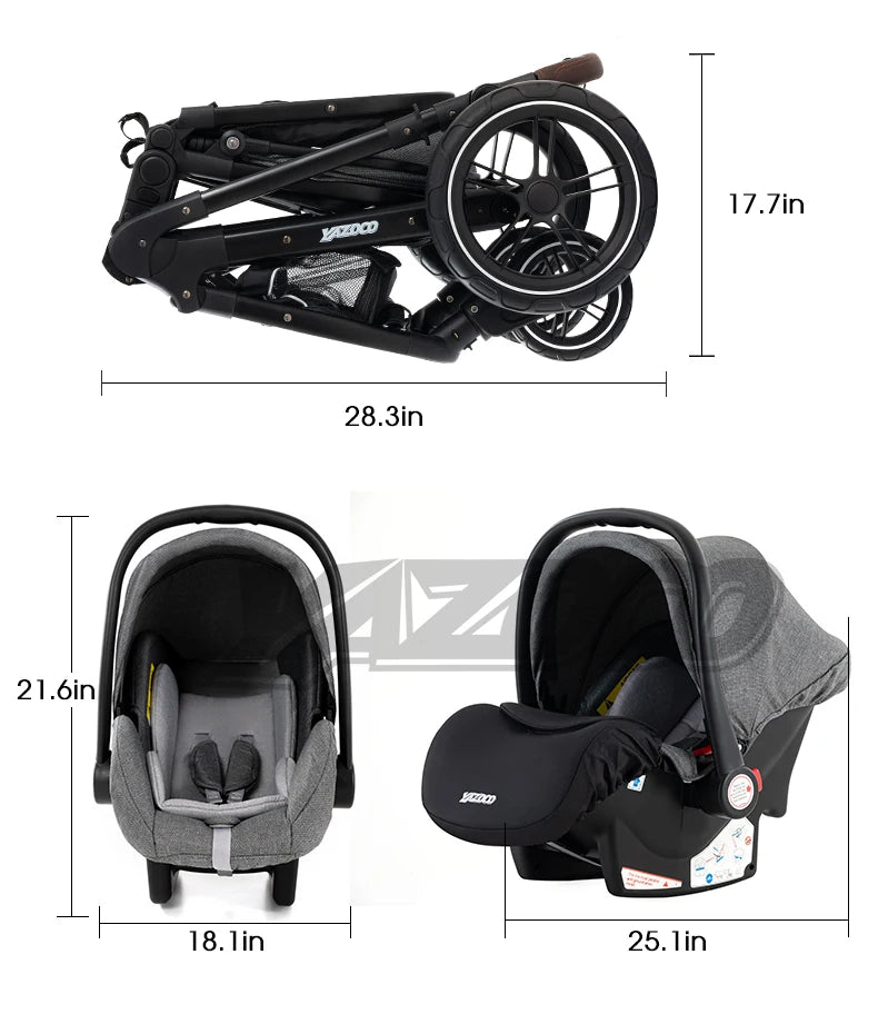 Newest Baby Stroller 3 in 1