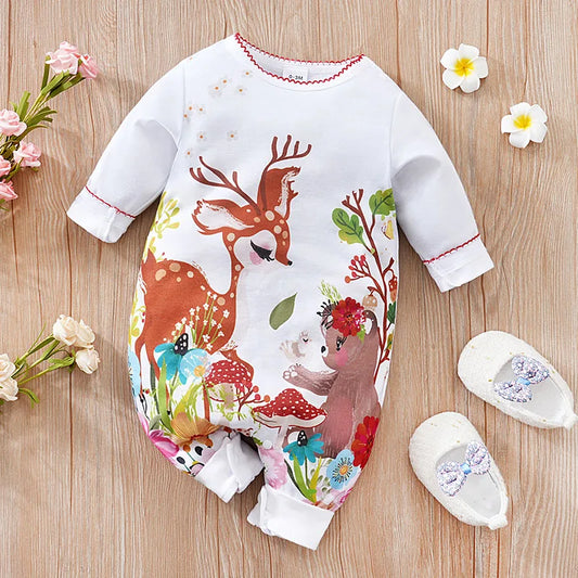 Newborn Boys And Girls Cute Bodysuit