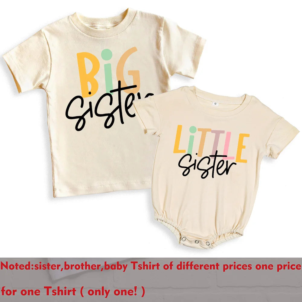 Big Brother Little Sister Print Family Matching Outfit