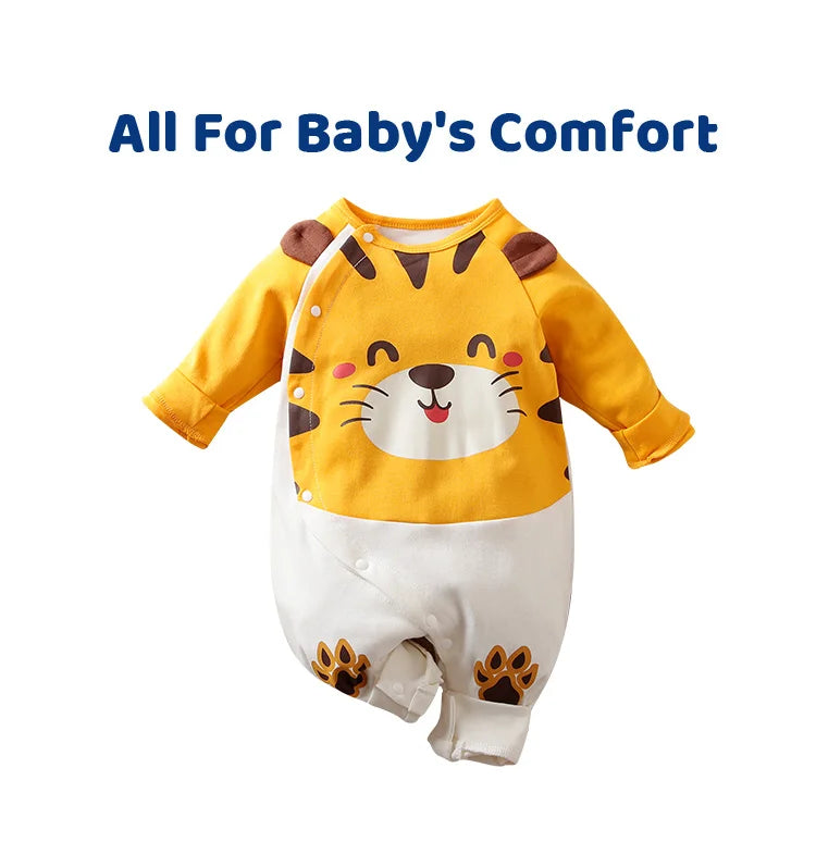 Spring and Autumn Boys and Girls Baby Bodysuit