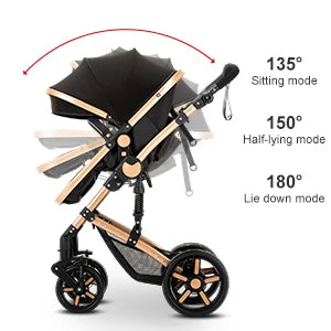 Baby Carriage 3 IN 1 Portable Travel Pram