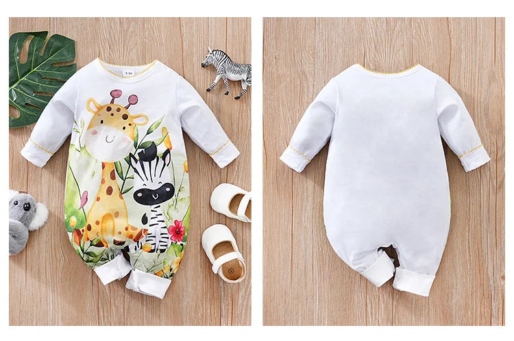 Newborn Boys And Girls Cute Bodysuit