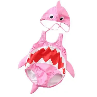 New Children's Swimsuits Adorable Shark-themed One-piece Swimsuits