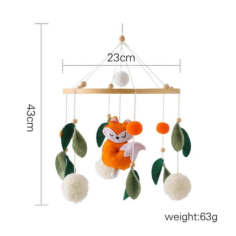 Wooden Baby Rattle Mobile 0-12Month