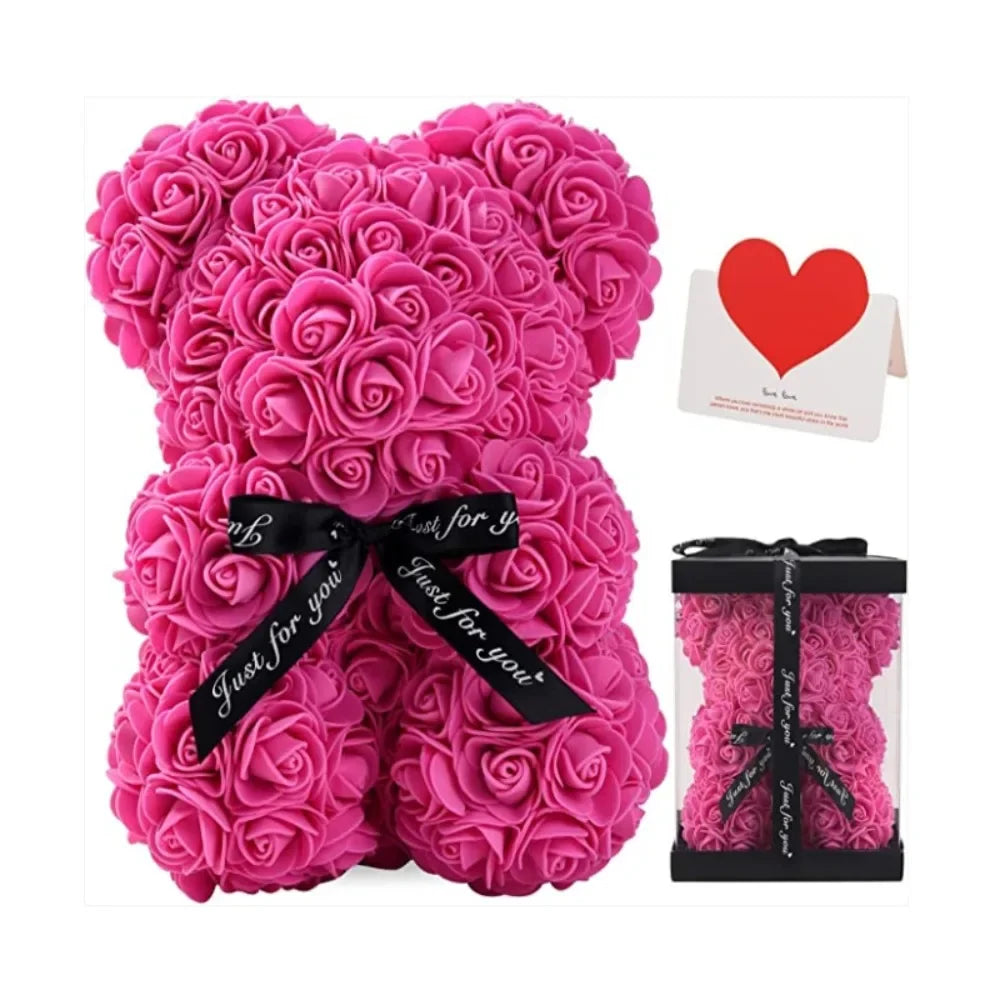 Artificial Flower Eternal Rose Teddy Bear