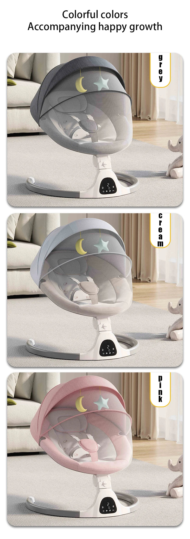 Rocking baby bed Electric cradle for newborn baby