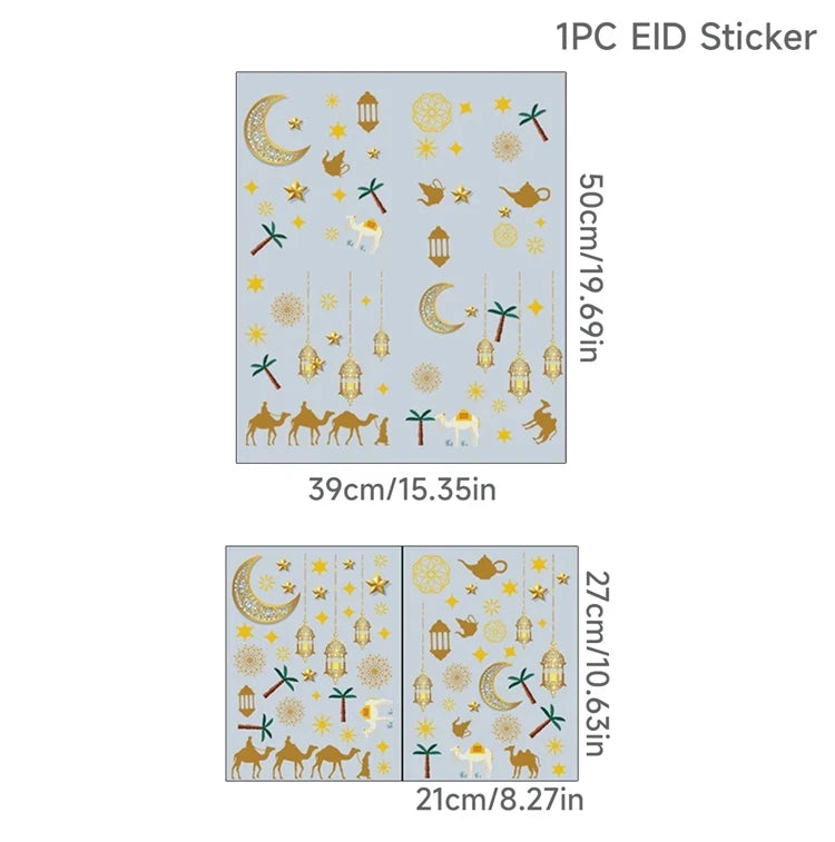 Window Stickers Ramadan Decoration