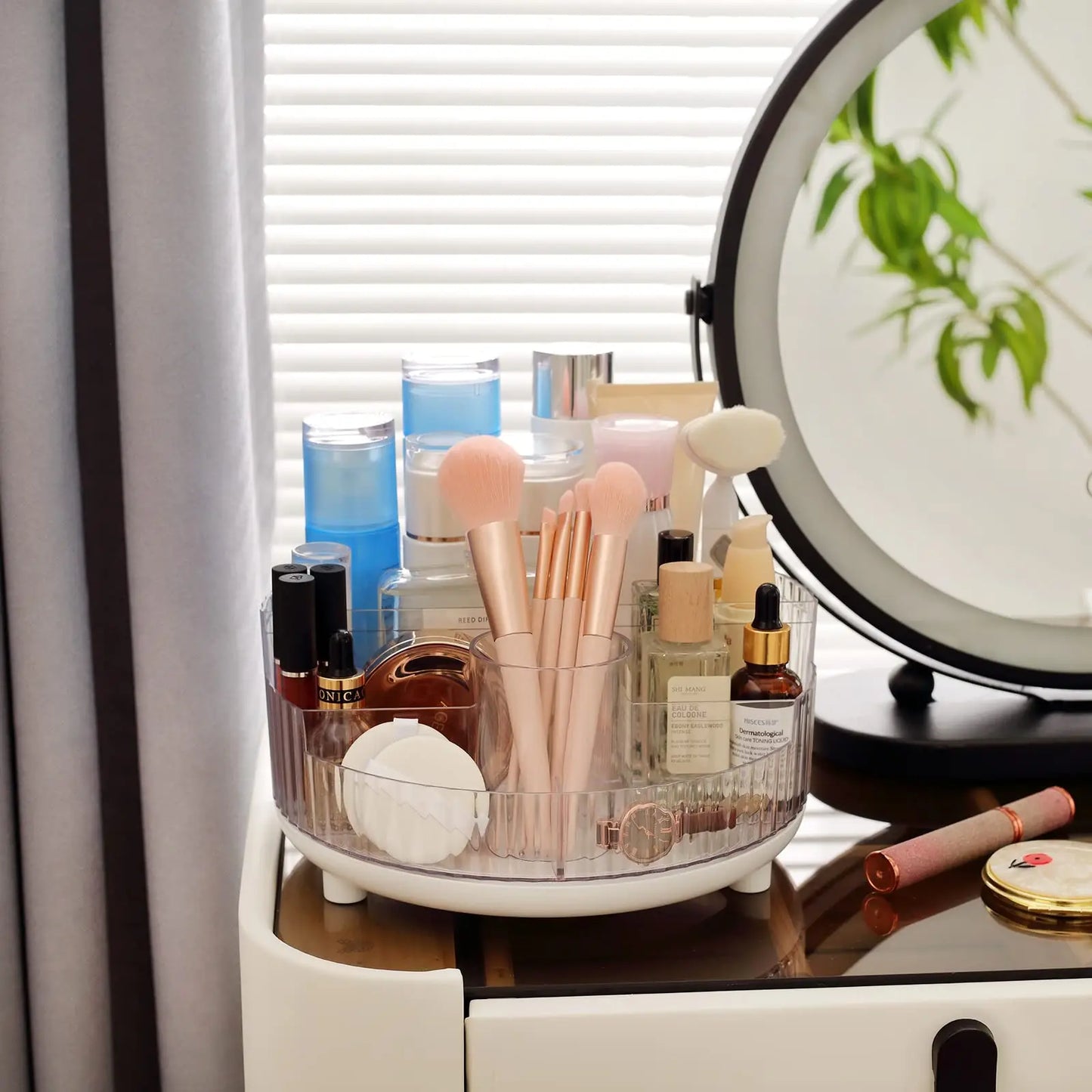 360° Rotating Makeup Organizer