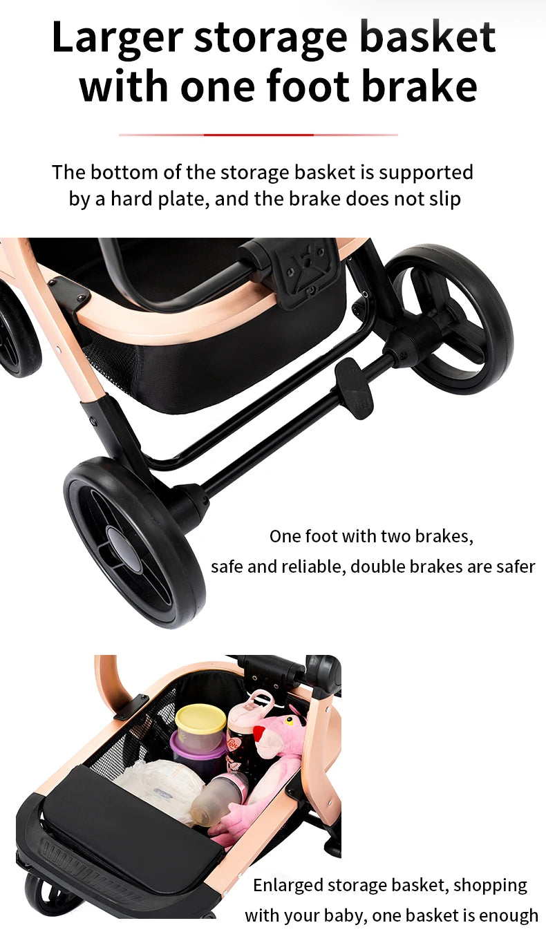 Newborn Stroller Baby Carriage High Quality