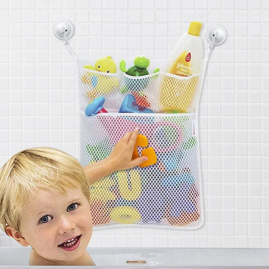 Baby Shower Bath Toys Storage Mesh with Strong Suction Cups