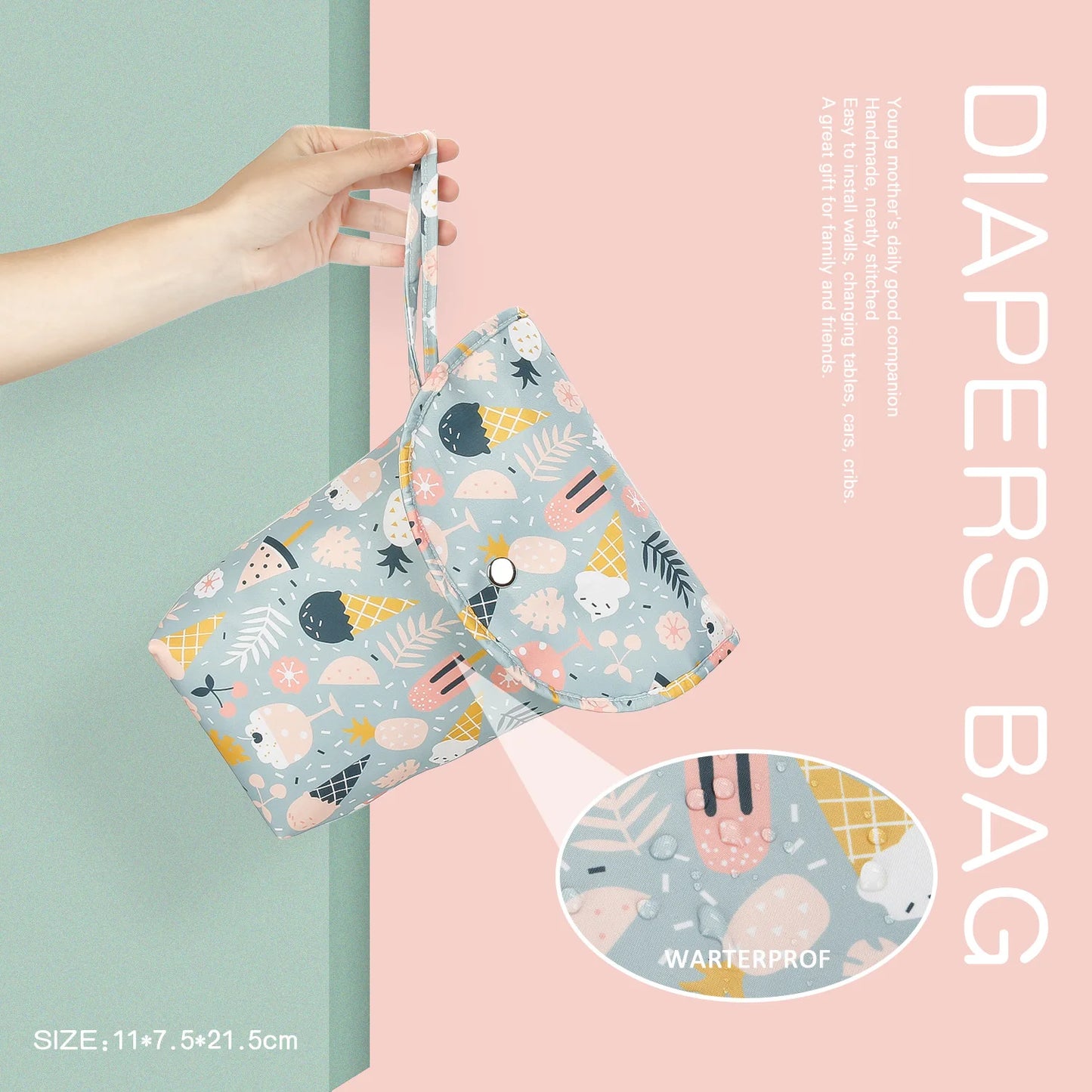 Baby Diaper Bag Organizer Reusable Waterproof