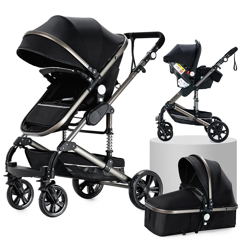 Baby Carriage 3 IN 1 Portable Travel Pram