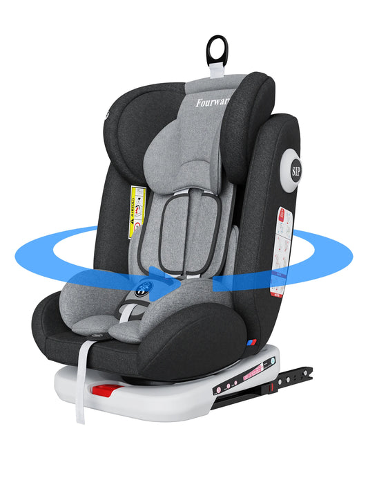 Child Baby Car Seat 360° Rotatable , Rest Position 5-Point Harness