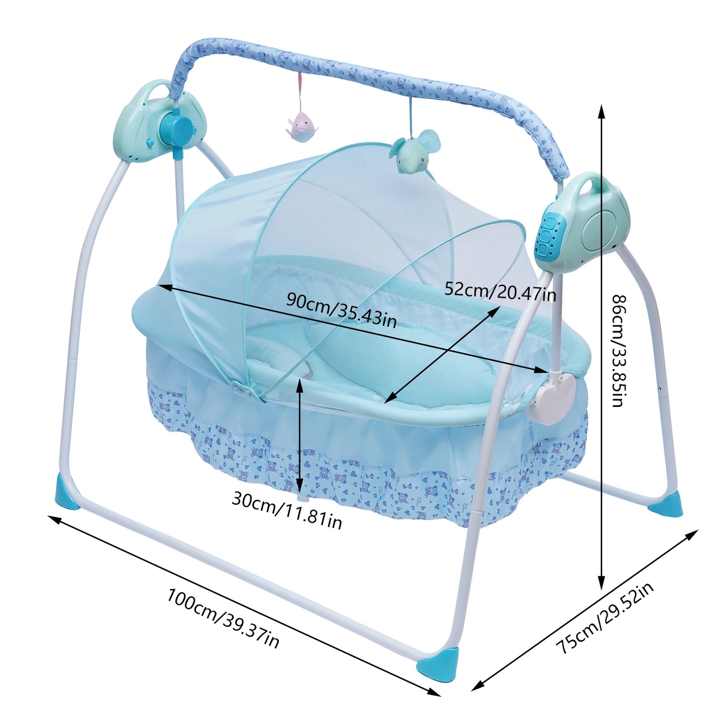 Foldable Baby Cradle Swing