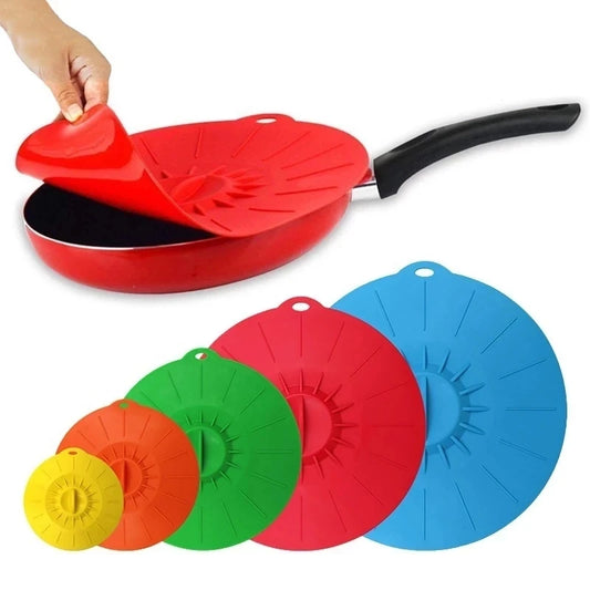 5pcs Silicone Food Fresh Cover Universal Microwave