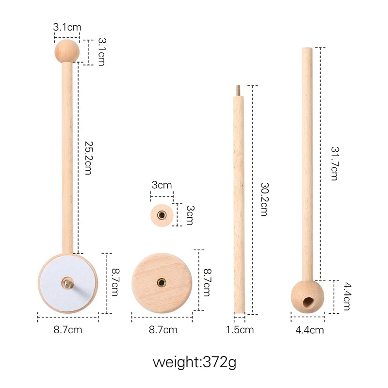 Wooden Baby Rattle Mobile 0-12Month