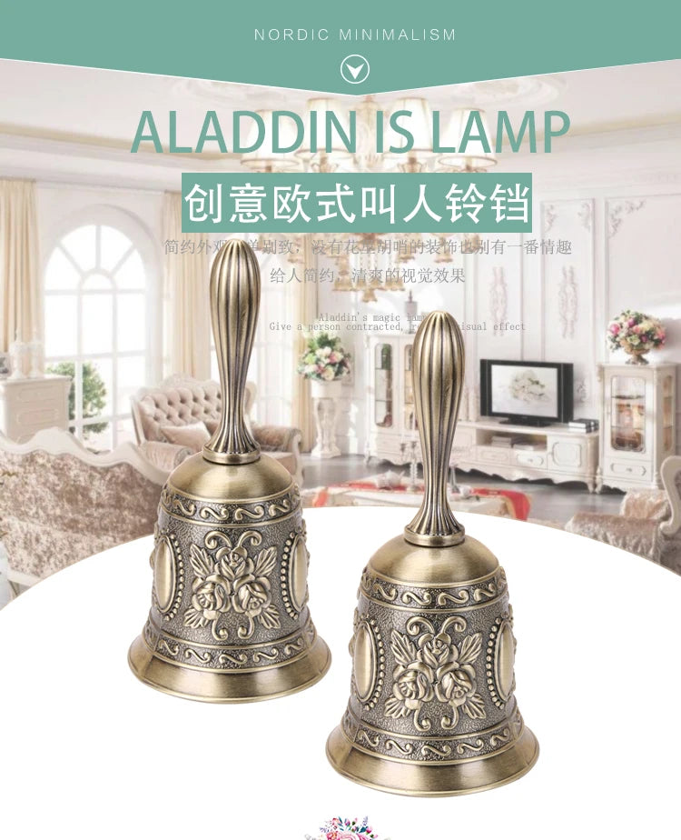 Retro Metalen Tone European Style Hand Bell