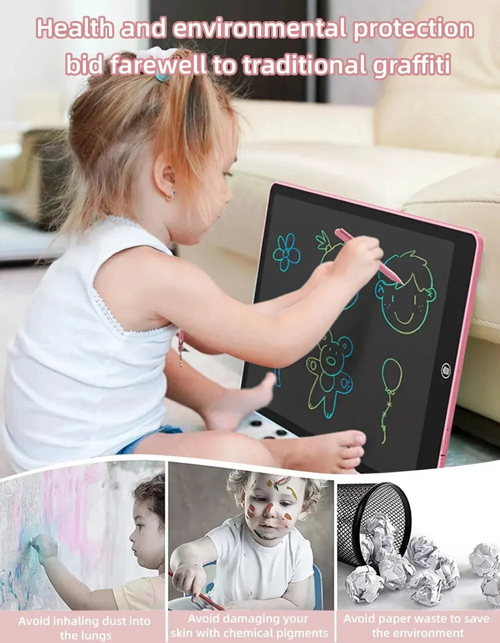 LCD Writing Tablet Kids Drawing Board