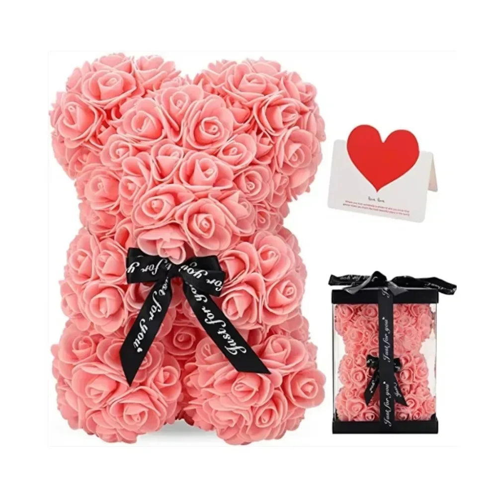 Artificial Flower Eternal Rose Teddy Bear