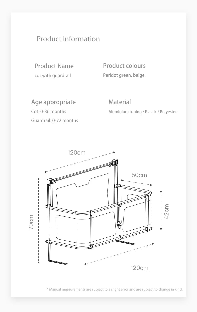 Baby Safety Bed Barrier Liftable