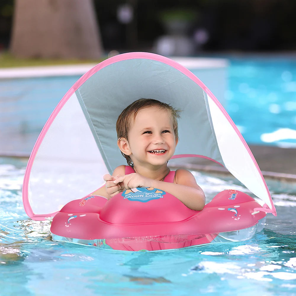 Baby Swimming Float With Canopy Inflatable