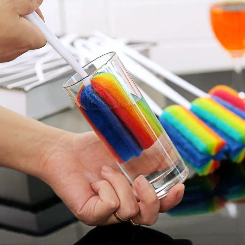 3Pcs Rainbow Sponge Brush