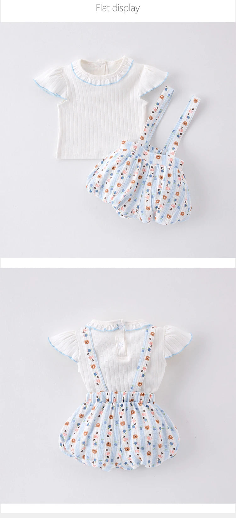 Summer Thin Two-piece Set for Baby Girls