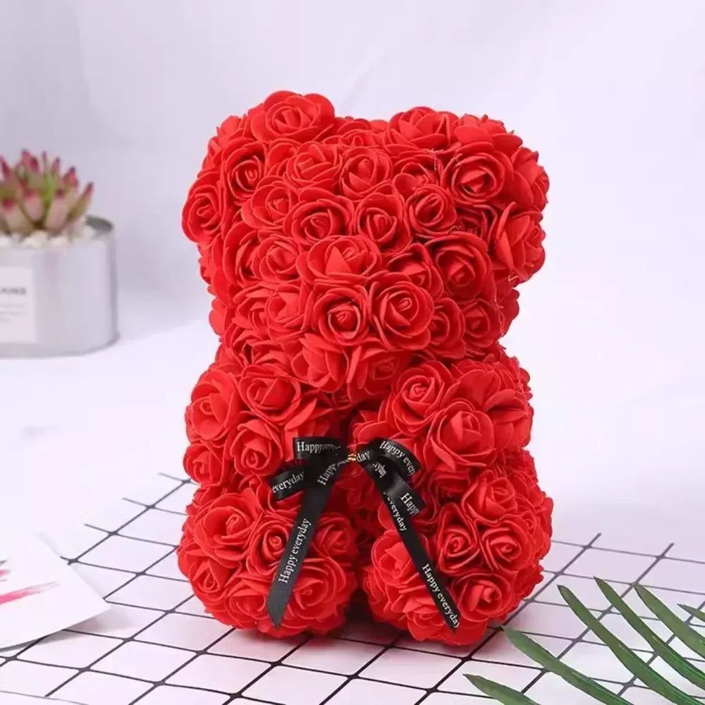 Artificial Flower Eternal Rose Teddy Bear