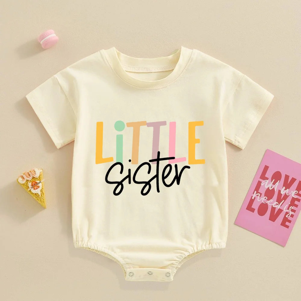 Big Brother Little Sister Print Family Matching Outfit