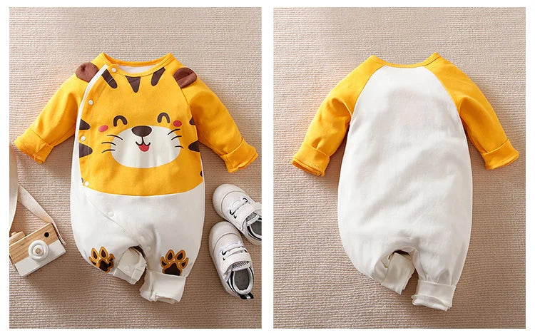 Spring and Autumn Boys and Girls Baby Bodysuit