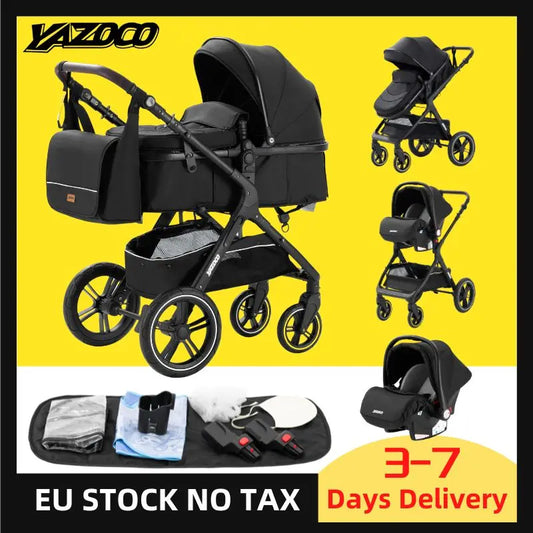 Newest Luxury Baby Stroller 3in1