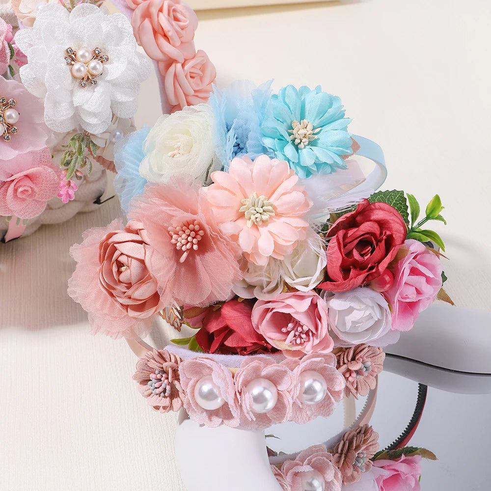 1pcs Hairband Artificial Flower Crown