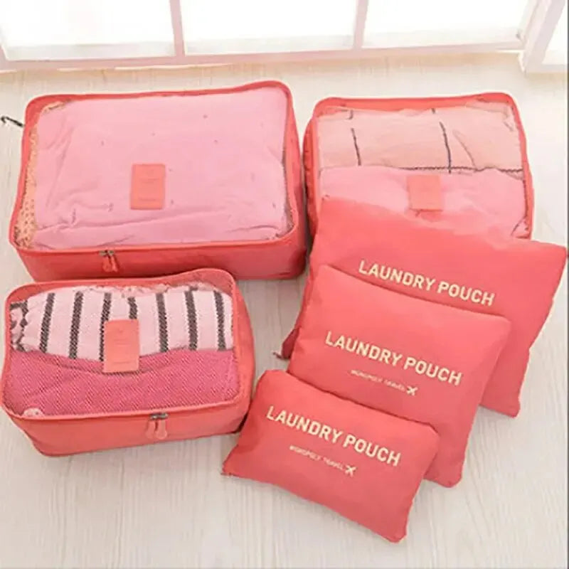 6pcs Travel Storage Bag Large Capacity