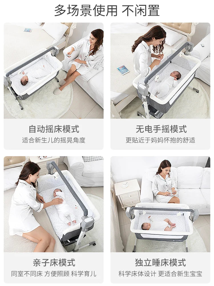 Baby Crib Cradle Newborn Movable