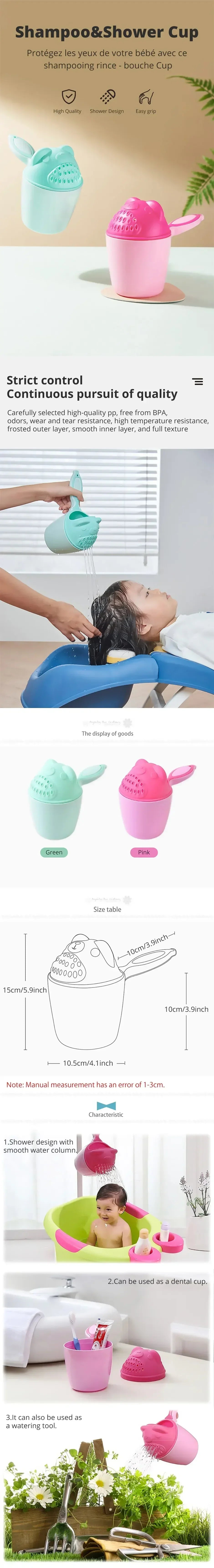 Baby Shower Shampoo Cup